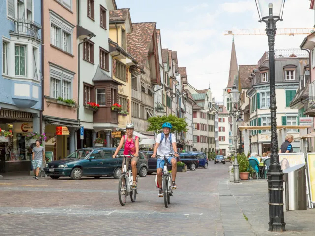 Switzerland cycling route