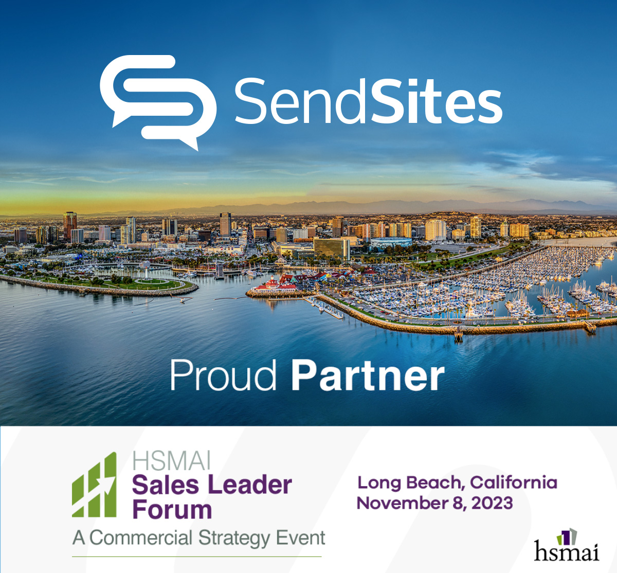 Proud Partner — SendSites at HSMAI Sales Leadership Forum 2023